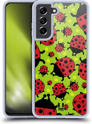 Vista 8 de Head Case Designs Big Bee Bugged Life Gel Case [Military Grade Protection] Compatible with Samsung Galaxy S21 FE 5G and Compatible with MagSafe