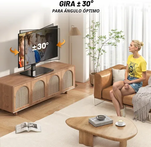 Vista 3 de Base universal para TV de mesa con soporte giratorio para pantallas planas de plasma LED LCD de plasma de 27, 32, 37, 40, 43, 46, 50, 55, 60