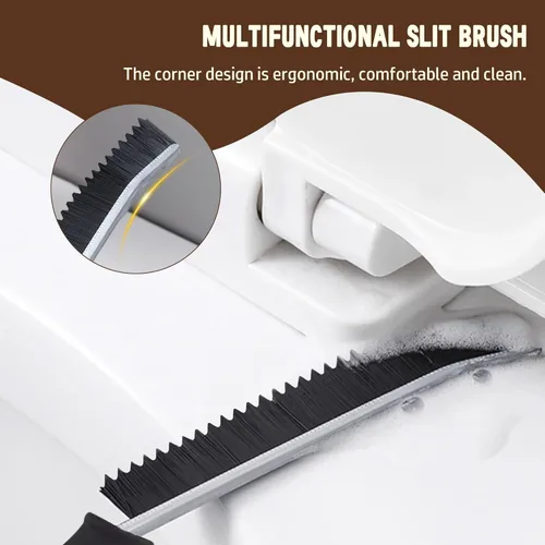 Vista 3 de 3 Piezas Herramienta de Cepillo de Limpieza para Hendiduras Cepillo para Lechada Suministros de Limpieza, Elementos Esenciales para el Hogar Baño
