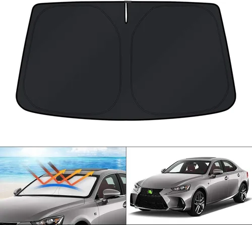 Vista 198 de KUST Parasol para parabrisas para Ford Fusion 2013-2020 2021, accesorios, pantalla de ventana, protector de visera solar, plegable, bloquea