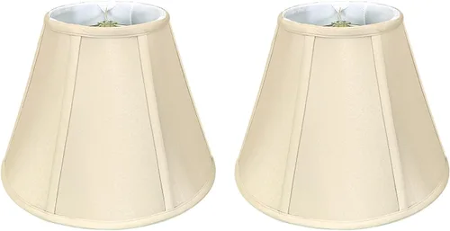 Vista 106 de Royal Designs, Inc. BS-707FC-6AGL Deep Empire Basic - Pantalla para lámpara con clip de llama, 3.5 x 6 x 5.75 pulgadas, color dorado antiguo