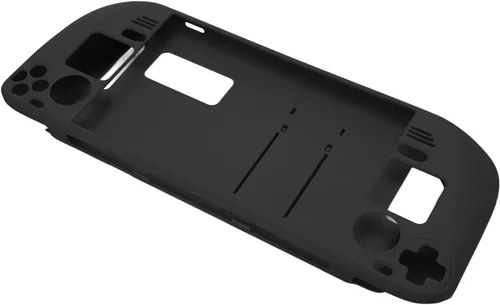 Vista 8 de Funda con función atril para Steam Deck, funda protectora completa para cubierta de vapor, funda protectora a prueba de huellas dactilares con Negro