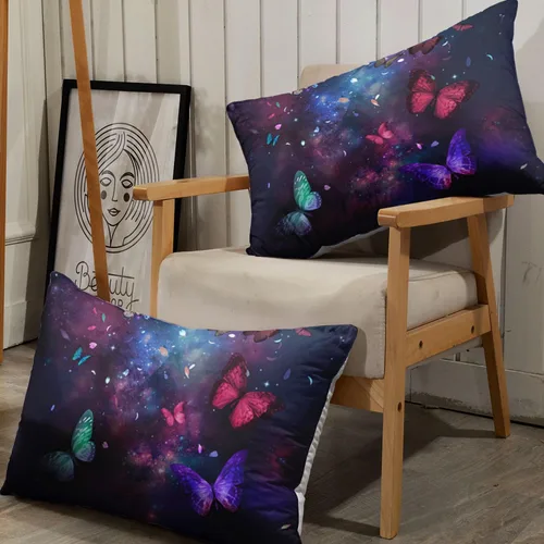 Vista 38 de Juego de sábanas de 4 piezas ajustadas y planas para niñas, estampado de mariposas y flores rosas con 1 + 2 fundas de almohada para cama individual