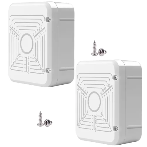 Paquete de 2 cajas de conexiones para cámara de seguridad cuadrada de 4.5 pulgadas, soporte de salida universal, caja de conexiones para ocultar