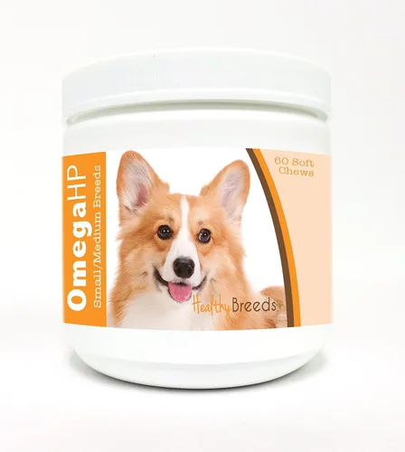 Vista 194 de Healthy Breeds Siberian Husky Omega HP - Masticables suaves para piel y pelaje, 90