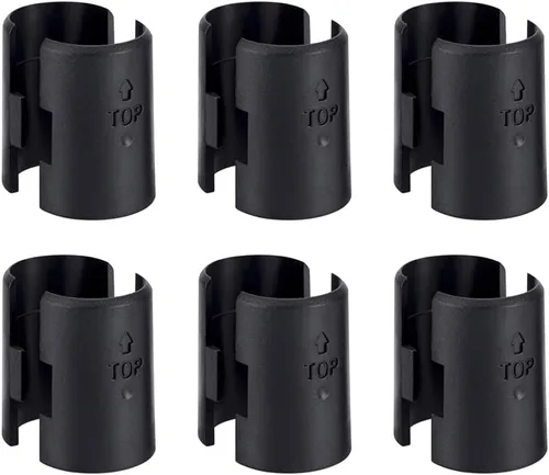 Clips de alambre para estantes - Paquete de 12 clips de bloqueo de estante de alambre para estantes de poste de 1 pulgada