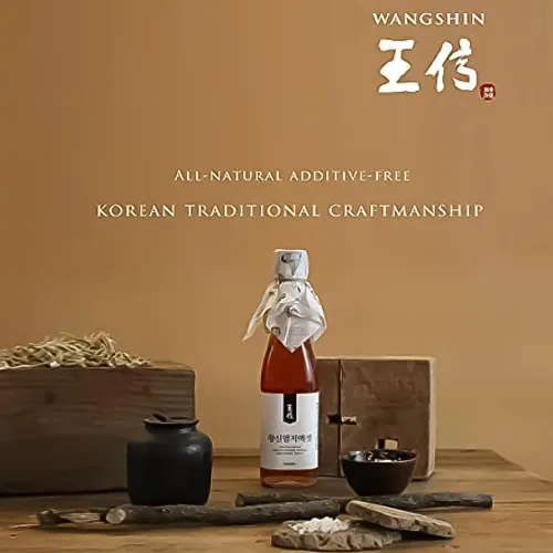 Vista 7 de Wangshin Salsa de pescado ahumado (5 fl oz/Envejecido 2 años) - Anchoa y sal fermentada en una olla de arcilla tradicional coreana