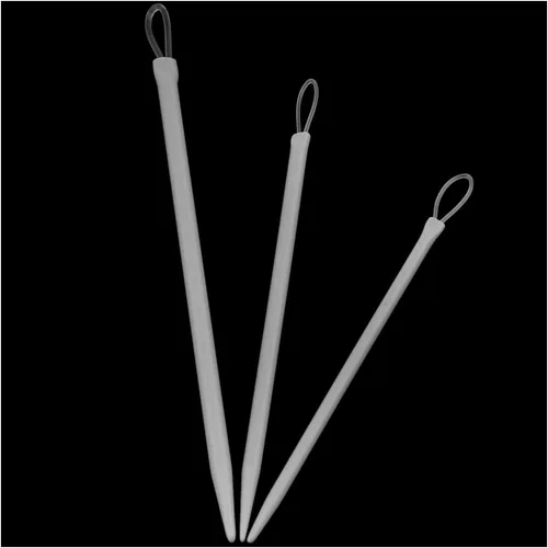 Vista 4 de AYLIFU 3 piezas de hilo de nylon de ojos grandes aguja de tejer hilo de lana aguja de tejer hilo aguja de coser herramienta de tejer (3 piezas)