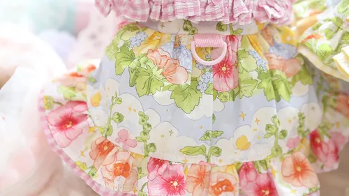 Vista 180 de Moda Vestido de Princesa de Encaje para Perro Cachorro Dulce para Perro EXTRAL Pequeño y Pequeño A-Negro XX-Pequeño