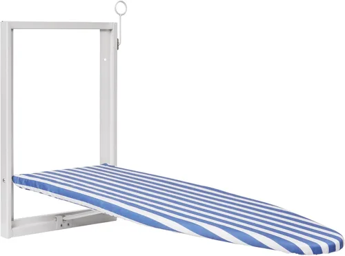 Vista 7 de Ivation Tabla de planchar montada en la pared Estación de planchado plegable de 36.2 x 12.2 pulgadas para el hogar, apartamento y espacios pequeños