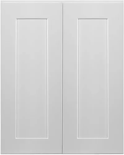 Vista 4 de Design House Brookings Shaker Unassembled Wall Kitchen Cabinet W2430, 24 W x 12 D x 30 H, Painted White, Solid Wood, Design House, 561720