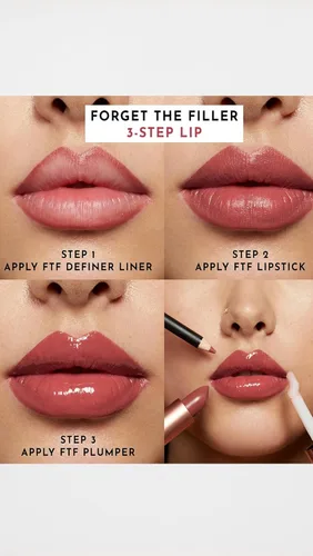 Vista 8 de Lawless Forget the Filler Definer Liner para mujer, bruñido, rojo, 0.04 onzas