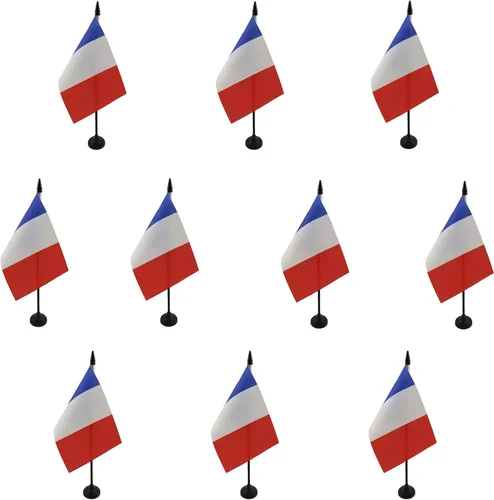 Vista 201 de Aland Table Flag 4'' x 6'' - Aland - Finland Desk Flag 15 x 10 cm - Black plastic stick and base - AZ FLAG