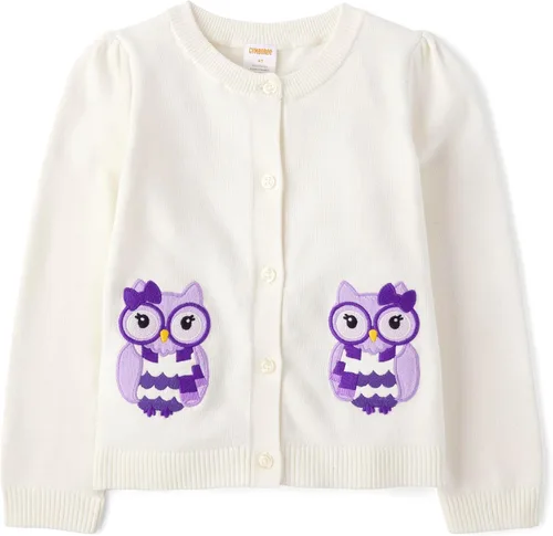 Vista 18 de Gymboree - Cárdigan de manga larga con botones frontales para bebés y niñas pequeñas