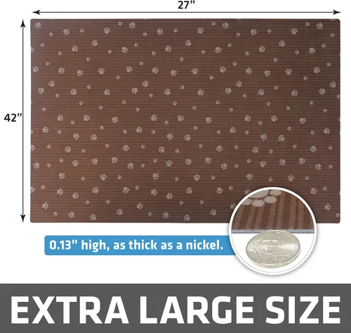 Vista 6 de Drymate Forro para jaula de perro, absorbe la orina, impermeable, antideslizante, lavable, almohadilla para orina de cachorro para entrenamiento