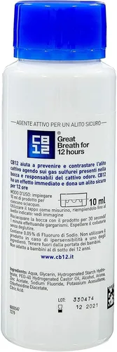 Vista 2 de CB12 Enjuague bucal Mint Mentol Safe Breath (8.5 fl oz) - Paquete de 2