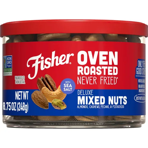 Vista 18 de FISHER Oven Roasted Never Fried - Mezcla de frutos secos asados al horno, nunca fritos