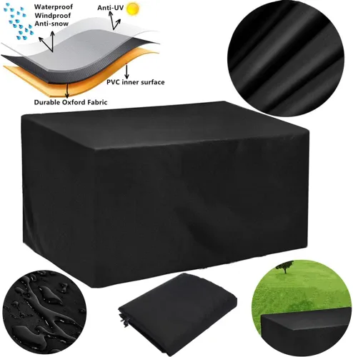 Vista 2 de Cubiertas para muebles de patio, cubierta impermeable para muebles de exterior 102 x 48 x 30 Pulgadas para mesa, silla y sofá al aire libre