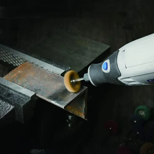 Vista 7 de AUSTOR Juego de ruedas abrasivas de 77 piezas, rueda de pulido de 1 pulgada para herramienta rotativa Dremel, 7 granos