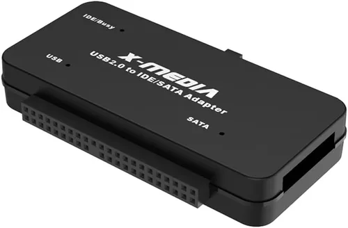 Vista 2 de X-MEDIA XM-UB2235S Convertidor de adaptador USB 2.0 a IDE SATA Lector/adaptador de disco duro externo Compatible con unidad de disco duro