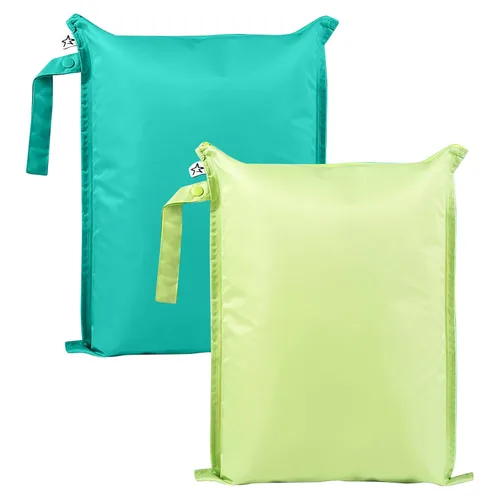 Vista 34 de Tiny Twinkle Bolsas húmedas a prueba de desorden 1 paquete de bolsas húmedas reutilizables impermeables para trajes de baño Ropa de bebé Bolsa