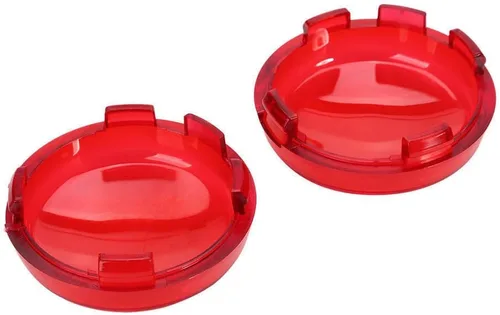 Vista 5 de Onmi cubiertas de lente ahumado turn signal para Harley-Davidson paquete de 2, Ambar