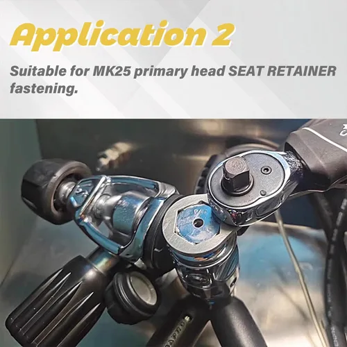 Vista 3 de nitescuba Llave de acero inoxidable 316L para herramienta de reparación de mantenimiento de engranajes de buceo SCUBAPRO Huose