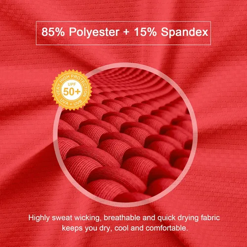 Vista 3 de Camisa polo de golf de manga larga para mujer, con protección solar UPF50+, absorbe la humedad, secado rápido