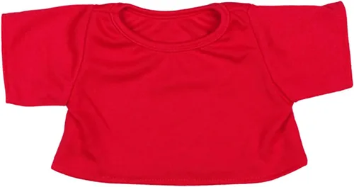 Conjunto de camiseta roja de oso de peluche que se adapta a la mayoría de 14 a 18 pulgadas Build-a-Bear y haz tus propios animales de peluche