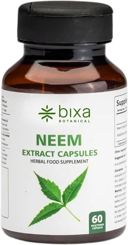 bixa BOTANICAL | Extracto de hoja de neem | (60 unidades (paquete de 1)