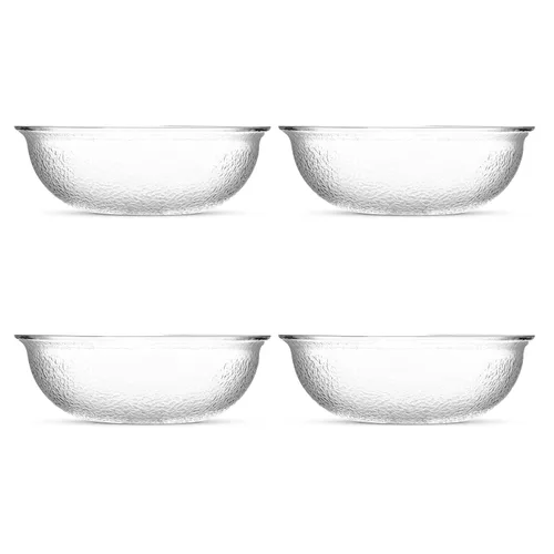 Vista 2 de Carlisle FoodService Products SB7207 - Tazón redondo para servir frutas sin BPA, 4 cuartos de galón, transparente (paquete de 4)