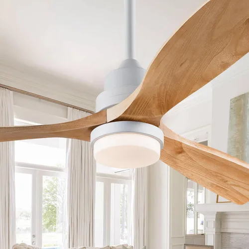 Vista 16 de Ventiladores de techo de 36 pulgadas para exteriores con luces y control remoto, ventiladores de techo de madera para exteriores regulables de 3
