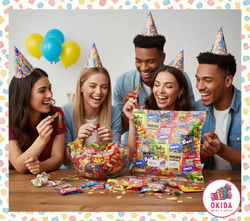 Vista 3 de Paquete surtido de dulces surtidos – Surtido de dulces de fiesta envueltos individualmente – Dulces para cada ocasión (32 onzas)