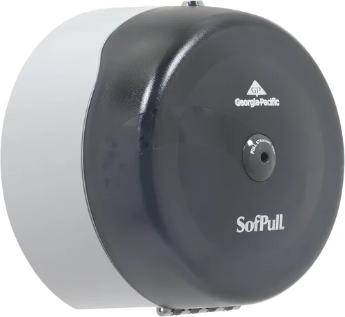 Vista 6 de GP PRO (Georgia-Pacific) - Dispensador de papel higiénico lado a lado de Sofpull Centerpull (Georgia-Pacific), humo translúcido, 56509, 20.125