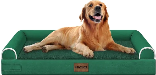 Vista 20 de Cama ortopédica lavable para perros pequeños: cama con cojines de apoyo para perros pequeños y gatos, cama impermeable de espuma tipo caja de Gris