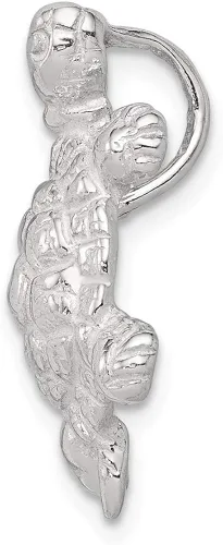 Vista 2 de Plata de ley tortuga encanto collar de cadena de plata de ley en una, 16"-20", plata de ley, SE14QC948