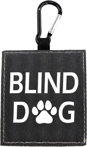 Vista 8 de Funda para perro ciego, correa para perro con discapacidad visual, etiqueta de parche de identificación de alerta, regalo de cumpleaños para mascotas