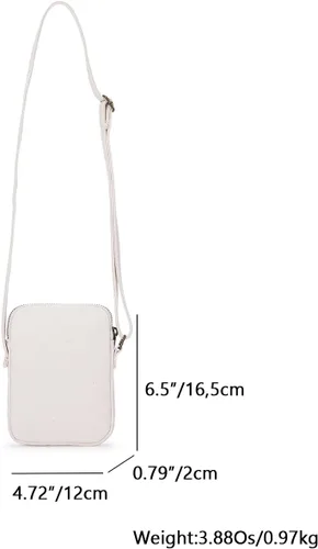 Vista 2 de Small Crossbody Purse Zipper Cell Phone Bag Mini Shoulder Purse Wallet Smart Phone Wallet with Credit Card Solts