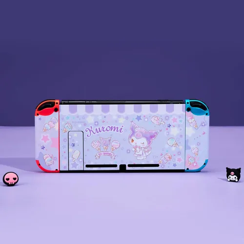 Vista 5 de Yocore Full Wrap Skin for Switch Protector Vinyl Skin Cover Stickers Compatible with Nintendo Switch and Console, Dock, Joy Con-KLM Ice Cream