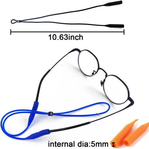 Vista 2 de GXXMEI 24PCS Glasses Straps - Adjustable Silicone Sunglasses Strap Anti-Slip Retainers For Eyeglasses & Sunglasses