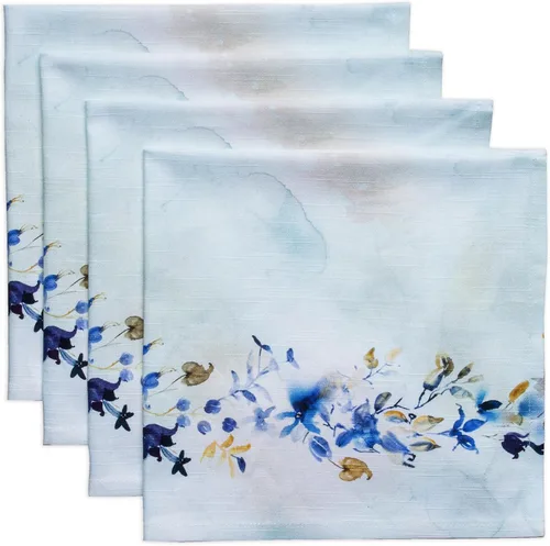 Vista 104 de Maison d' Hermine Juego de 4 servilletas de tela 100% algodón, suaves y duraderas, servilletas cuadradas reutilizables para uso diario, lavables