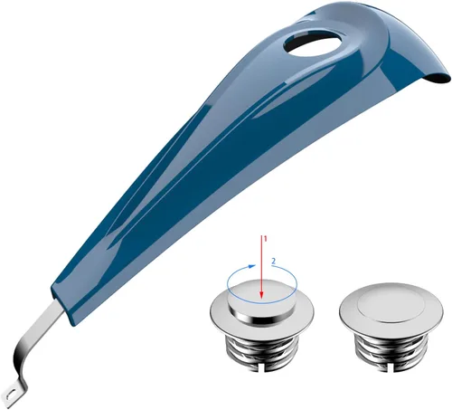 Vista 85 de Consola de tanque de perfil bajo para Harley Touring 2008+, whisky ámbar, panel de combustible de tablero liso y tapa de tanque de gasolina cromada