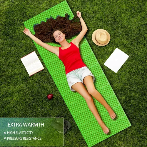 Vista 4 de Almohadillas de Espuma para Acampar para Dormir, Colchón de Espuma de Celda Cerrada Plegable para Acampar, Colchoneta Impermeable para Dormir al