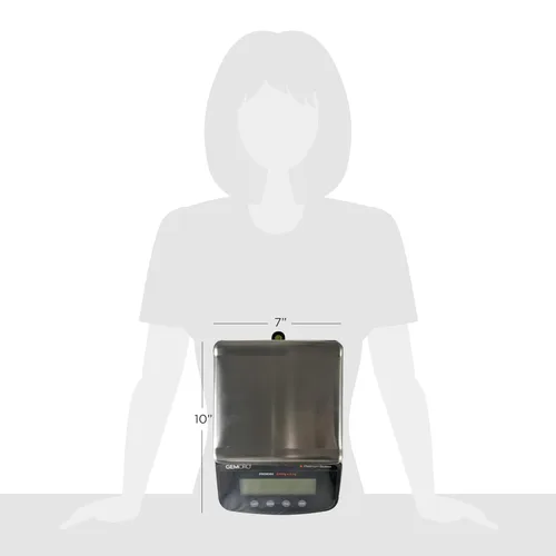 Vista 6 de GemOro Platinum PRO6000 Báscula portátil duradera y precisa para encimera de Jewelers Herramienta de precisión digital con lectura profesional