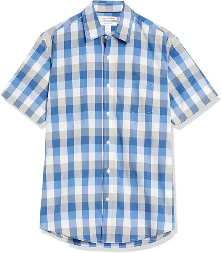 Vista 7 de Tienda Essentials - Camisa de popelina de manga corta y ajuste regular para hombre