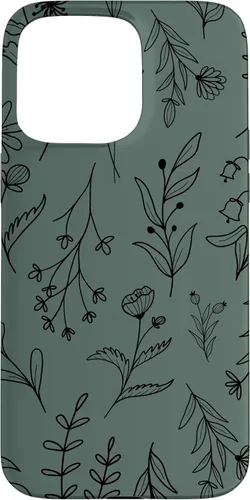 Vista 30 de Midnight Green Wildflower Floral Pattern Case for iPhone 16