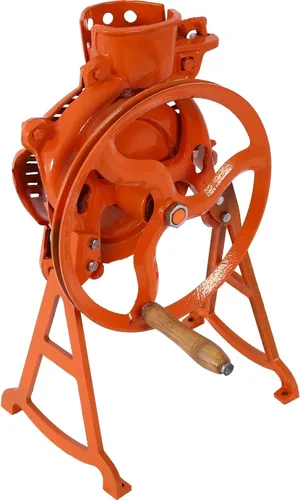 Vista 6 de Desgranadora manual de maíz resistente con soporte y volante, construcción de acero, herramientas de eliminación de maíz para trituradora de maíz
