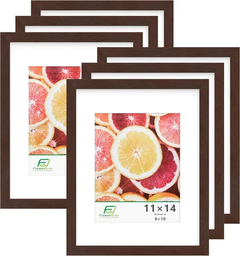 Vista 67 de FrameWorks Marcos de fotos clásicos de madera de 5 x 7 a 4 x 6 con vidrio templado, color negro, paquete de 2