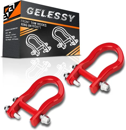 Vista 8 de Anillo de gancho de remolque delantero 84072463 compatible con Chevrolet Silverado 1500 2007-2019 GMC Sierra 1500 2007-2019 2007-2019 grilletes