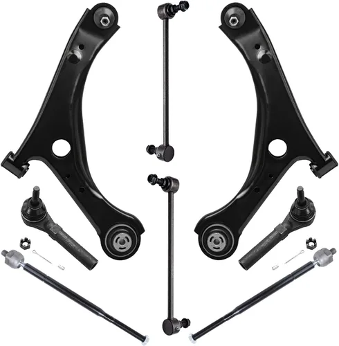 Vista 290 de Detroit Axle - Kit de brazos de control de extremo de 8 piezas para Toyota 2001-2003 Highlander 2002-2003 Camry Lexus ES300, 2 brazos de control